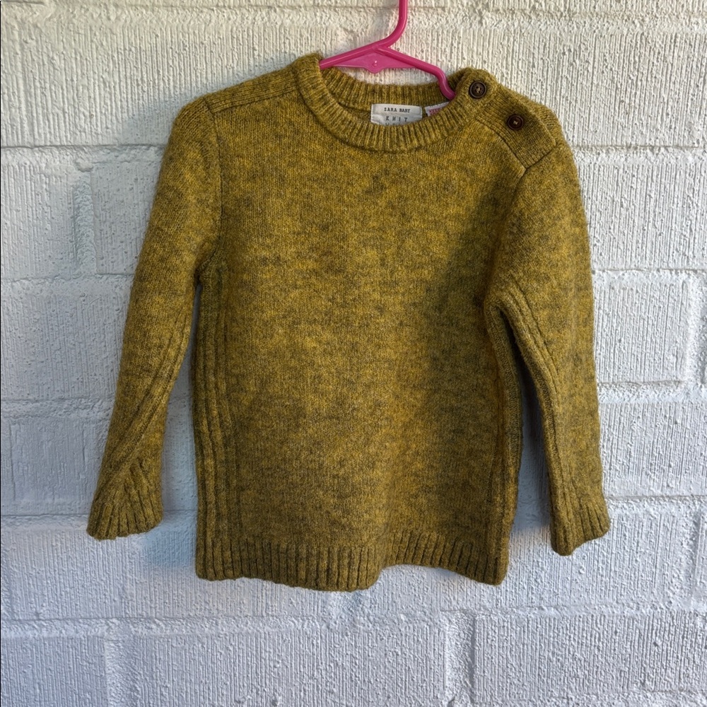 Zara Baby Mustard Knit Sweater size 3-4